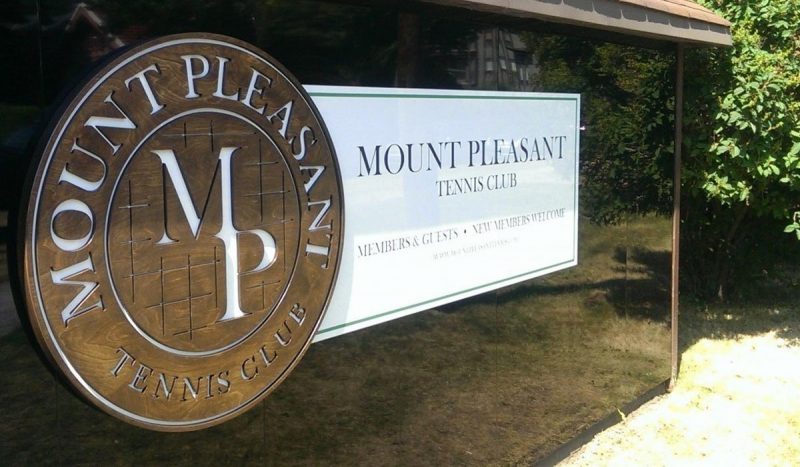 Mount Pleasant Tennis Club Signage